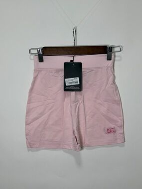 PrettyLittleThing Pale Pink High-Waist Bike Shorts